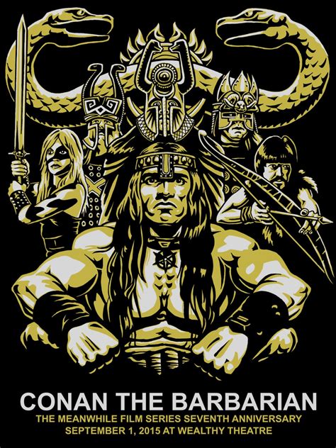 Conan the Barbarian Screen Printed Poster 18x24 Arnold Schwarzenegger - Etsy