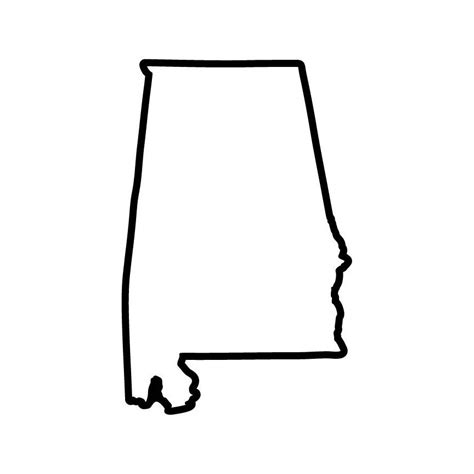 Alabama State Outline INSTANT DOWNLOAD 1 Vector .eps .dxf - Etsy