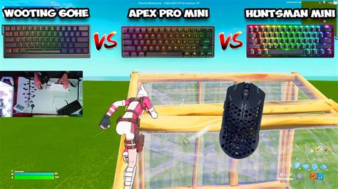 Wooting 60HE vs Apex Pro Mini vs Huntsman Mini V3😴Chill Fortnite Gameplay😍Keyboard & Mouse ...