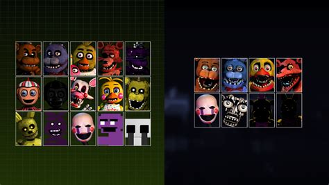 FNaF 3 Minigame Characters + Fredbear and Friends Roster Edit : r/fivenightsatfreddys