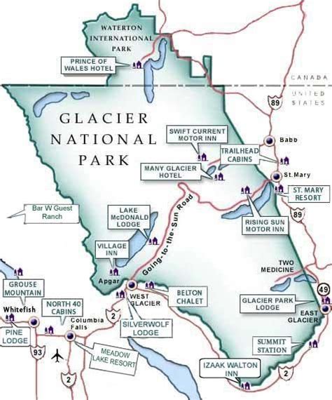 Northwest Montana -: Glacier Maps | Glacier national park map, National park vacation, National ...