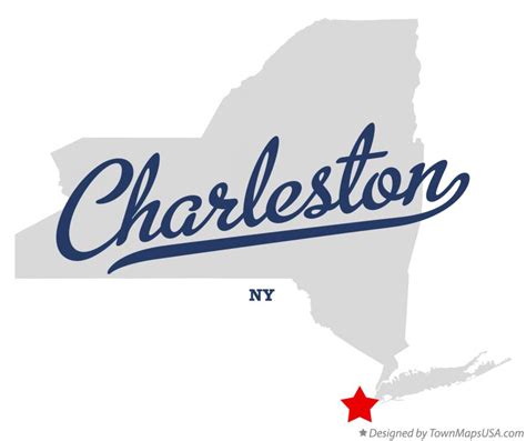 Map of Charleston, Richmond County, NY, New York