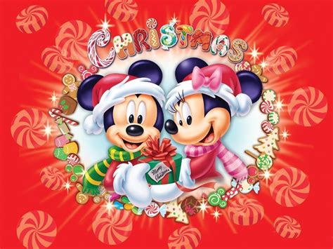 BAÚL DE NAVIDAD: Fondos Minnie Mouse y Mickey Mouse en Navidad