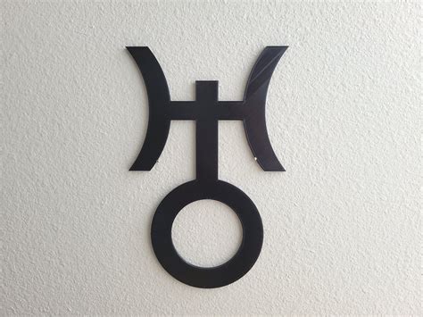 Uranus Wall Art Planet Symbol Wall Art Astrological Symbol Astrology Astrology Symbol Greek ...