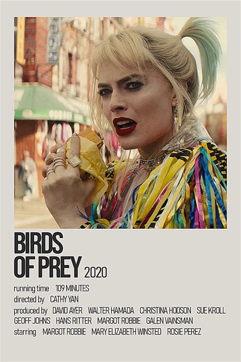 a poster with birds of prey written on it