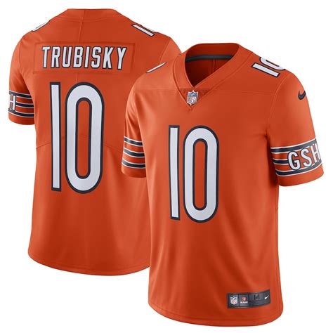 Men's Nike Mitchell Trubisky Orange Chicago Bears Alternate Vapor Untouchable Limited Player Jersey