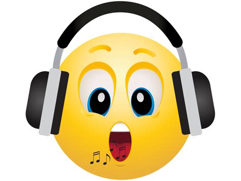 Headphone Emoticon PNG Transparent Emoji - Freepngdesign.com