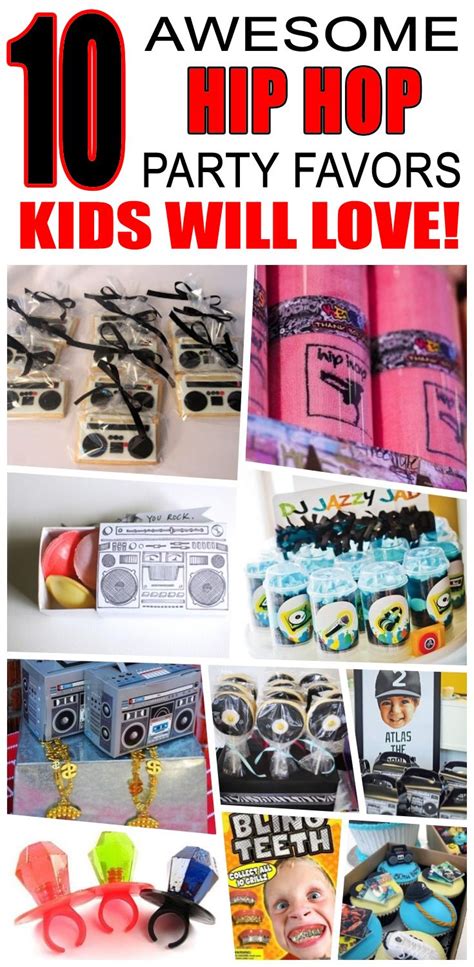 Great hip hop party favors kids will love. Fun and cool hip hop birthday party favor ideas for ...