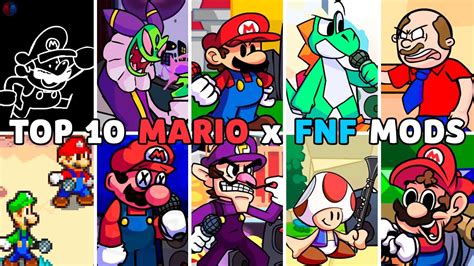 Top 10 Mario x FNF Mods (VS Super Mario, Luigi, Waluigi, Jeffy, Yoshi ...