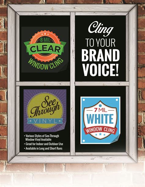 Static Window Cling – 4 Color Place