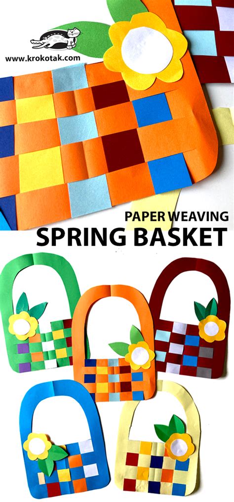 krokotak | PAPER WEAVING – SPRING BASKET