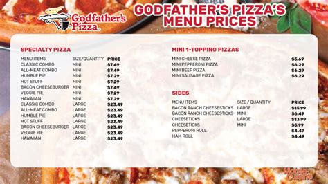 Godfather's Pizza Menu Prices + New Coupons (2024)