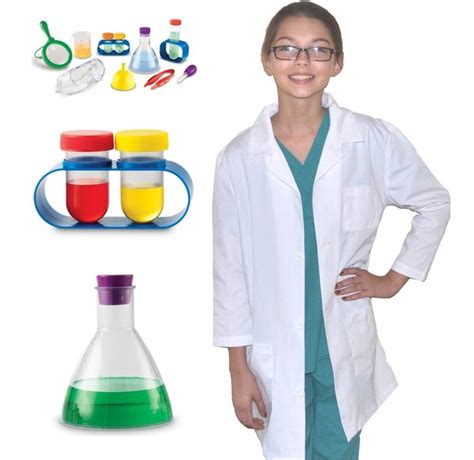 Kids Scrientist Costume with science set included from www.kidsdoctorcostumes.com | Scientist ...