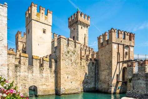 Sirmione Castle stock image. Image of scaliger, italy - 10937559