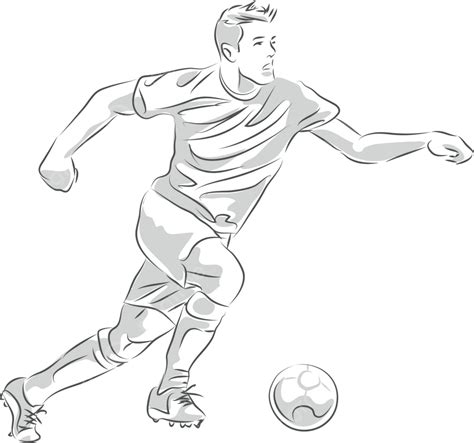 Soccer Player Soccer Man Illustration Vector, Soccer, Man, Illustration PNG and Vector with ...