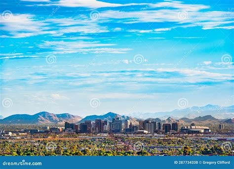 Phoenix Skyline after Sunrise Editorial Stock Photo - Image of ...