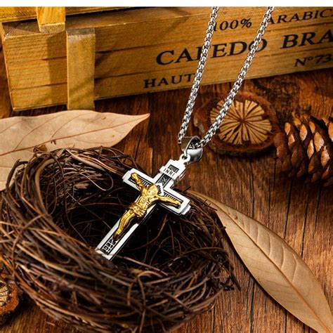 Jesus Cross Necklace with Rosepal Retro Style from rosepal