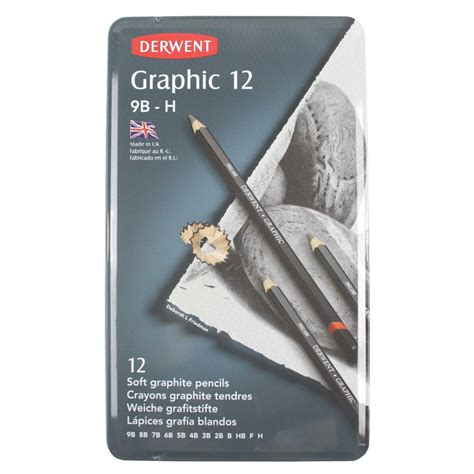 BUY Derwent Graphic Pencils 12 Set 9B-H