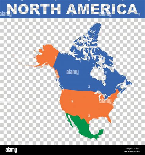 North America vector map Stock Vector Image & Art - Alamy