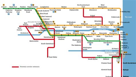 Historical Maps: Two Futures for the Tyne & Wear... - Transit Maps