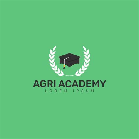 Premium Vector | Agri academy logo template