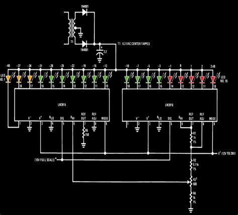 Analog Vu Meter Schematic