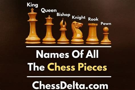 Names Of All The Chess Pieces (With Pictures & Facts) - Chess Delta