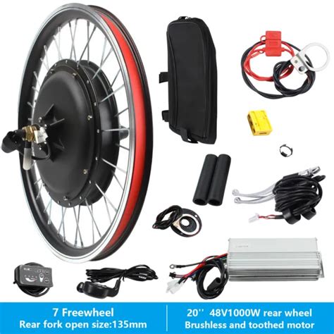 20 IN REAR Wheel Electric Bicycle Motor Conversion Kit 1000W eBike Hub Motor 48V $218.50 - PicClick
