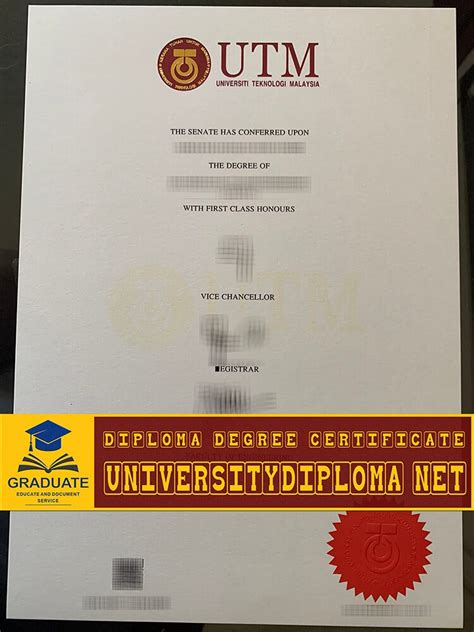 Buy Universiti Teknologi Malaysia Diploma|UTM diploma|UTM degree | by ...