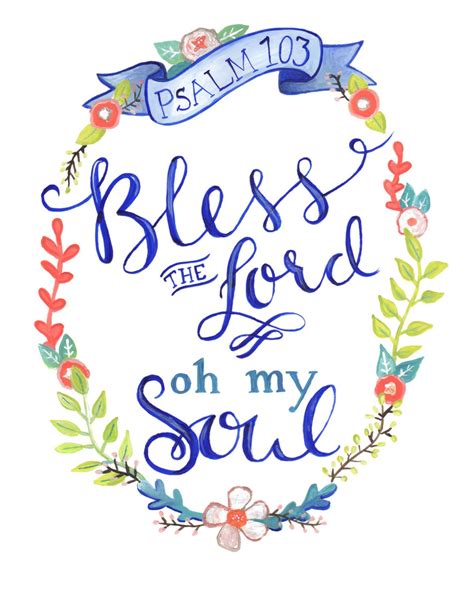 Bless the Lord Oh My Soul Print - Etsy | Bless the lord, Psalms ...