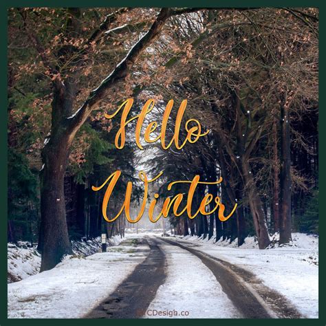 Hello Winter Images, Captions & Quotes – NYCDesign.co: Printable Things