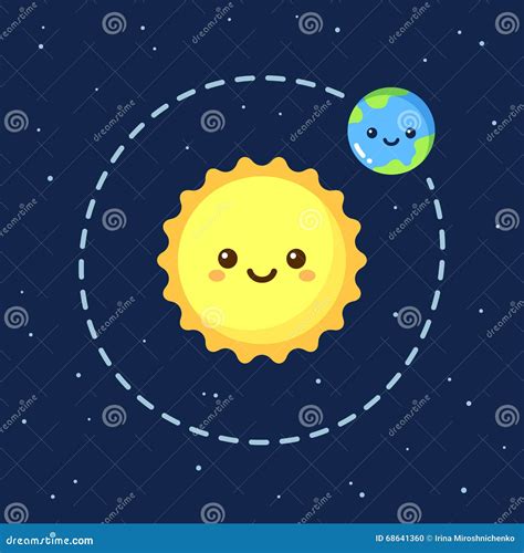 Earth Orbiting The Sun Clipart