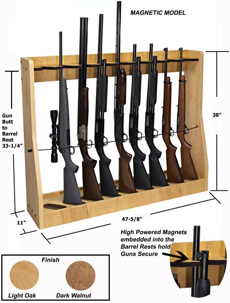 Quality Rotary Gun Racks, quality Pistol Racks - Gun Rack - Magnetic Vertical Gun Rack (Floor ...