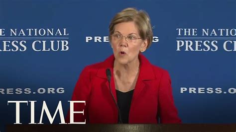 Senator Elizabeth Warren Gives A Major Policy Speech On Ending ...