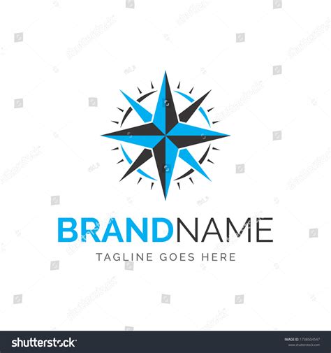 Logo Compass Vector Design Fully Editable Stock Vector (Royalty Free ...