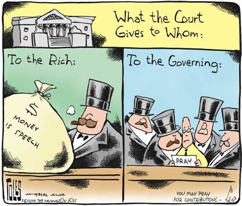 Political Cartoon on 'Supreme Court Splits 5-4 Again' by Tom Toles ...