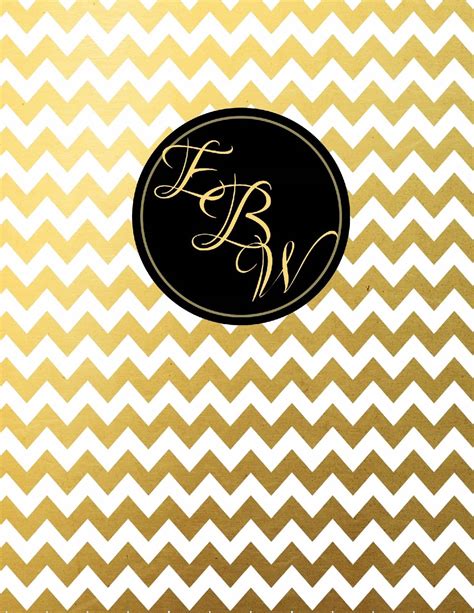 Free Monogram Binder Cover