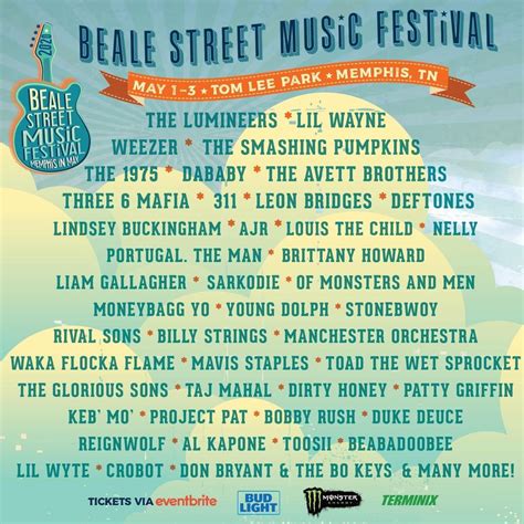 Beale Street Music Fest 2020 Lineup