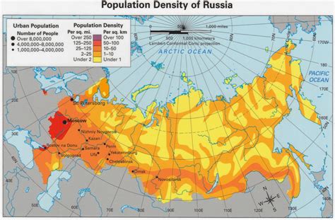 Population Density of Russia - Vivid Maps