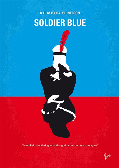 No136 My SOLDIER BLUE minimal movie poster Digital Art by Chungkong Art - Pixels