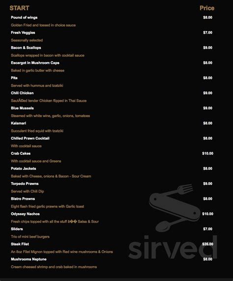 Bella Vita Restaurant menu in Maple Ridge, British Columbia