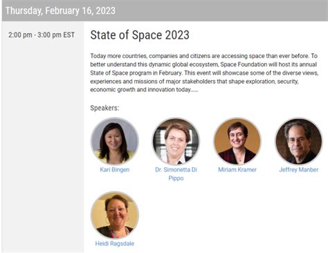 Events for April 2024 – SpacePolicyOnline.com