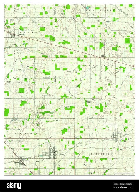 Shirley, Indiana, map 1960, 1:24000, United States of America by ...