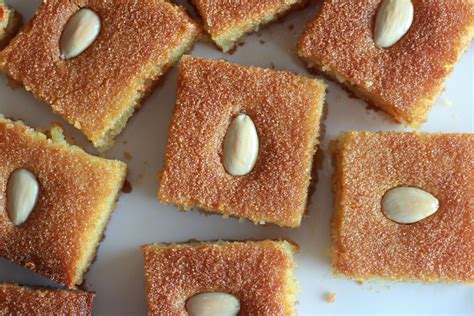 Basbousa is a famous Middle Eastern sweet. It most common in the ...