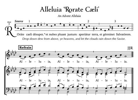 Alleluia (Rorate Cæli) • Advent Gospel Acclamation — Psallite Domino