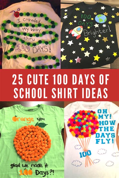 25 CUTE 100 Days of School Shirt Ideas | 100 days of school project kindergartens, School shirts ...