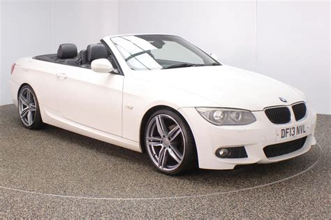 2013 WHITE BMW 3 SERIES Convertible 2.0 320I M SPORT 2DR 168 BHP full service history – £10289. ...