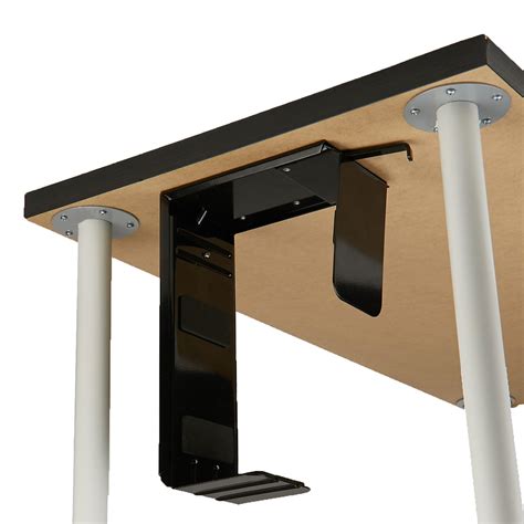 Amazon.com: Mind Reader CPU-BLK CPU Holder, Under Desk Pc Mount Computer Stand, Under Desk ...