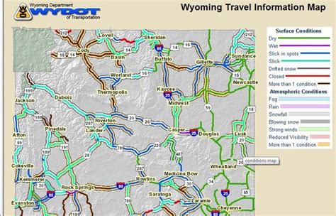 Wyoming Road Conditions Map