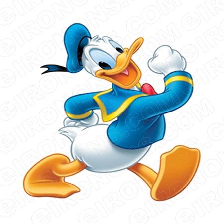 DONALD DUCK WALKING CHARACTER T-SHIRT IRON-ON TRANSFER DECAL #CDD24 ...